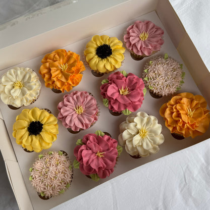 Flower cupcakes - standard size