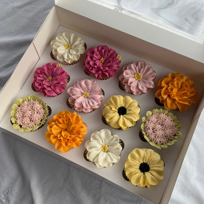 Flower cupcakes - standard size