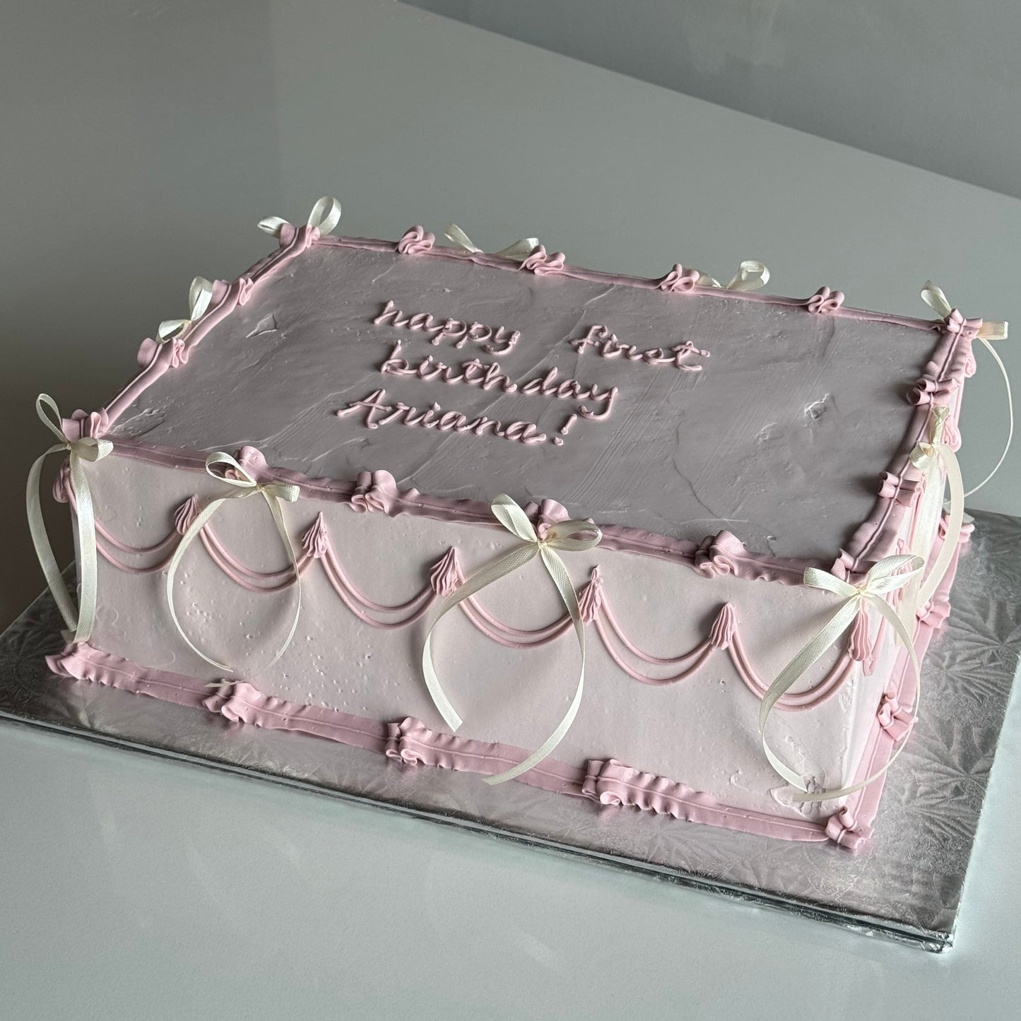 Vintage sheet cake