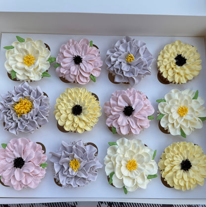 Flower cupcakes - standard size